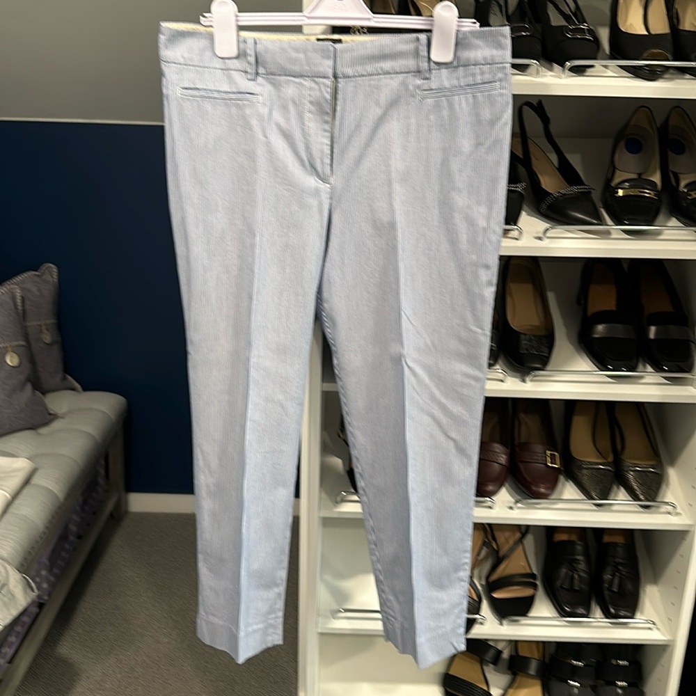 Talbots Blue & White Perfect Crop